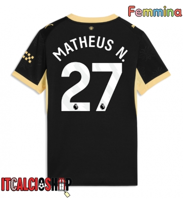 Manchester City Matheus Nunes #27 Seconda Maglia Femmina 2026-27 Manica Corta